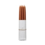 Broste Copenhagen - Tapers getauchte Spitzkerze, Ø 1,2 cm, terracotta (10er-Set)