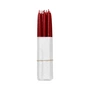 Broste Copenhagen - Tapers getauchte Spitzkerze, Ø 1,2 cm, burgundy (10er-Set)