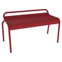Fermob - Luxembourg Gartenbank ohne Rückenlehne 90 cm, chili