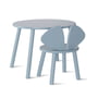 Nofred - Mouse Toddler Set (Stuhl und Tisch), Birke hellblau lackiert