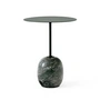 &Tradition - Lato Beistelltisch rund Ø 40 cm, H 50 cm, deep green / verde alpi Marmor