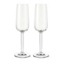 Kähler Design - Hammershøi Champagnerglas, 240 ml (2er-Set), klar
