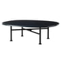 Gubi - Carmel Outdoor Lounge Tisch 87,5 x 70 cm, black semi matt / midnight black