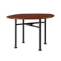 Gubi - Carmel Outdoor Lounge Tisch 60 x 60 cm, black semi matt / rock red