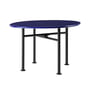 Gubi - Carmel Outdoor Lounge Tisch 60 x 60 cm, black semi matt / pacific blue