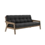 Karup Design - Grab Sofa, Kiefer carobbraun / dunkelgrau (734)