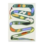 Paper Collective - Green Snake Poster, 50 x 70 cm