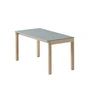 Muuto - Couple Couchtisch, 84 x 40 cm, 1 Wavy, Eiche / pale blue