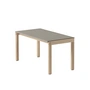 Muuto - Couple Couchtisch, 84 x 40 cm, 1 Wavy, Eiche / taupe