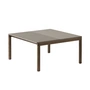 Muuto - Couple Couchtisch, 84 x 80 cm, 1 Plain 1 Wavy, Eiche dunkel geölt / taupe
