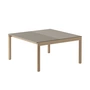 Muuto - Couple Couchtisch, 84 x 80 cm, 1 Plain 1 Wavy, Eiche / taupe