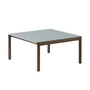 Muuto - Couple Couchtisch, 84 x 80 cm, 2 Plain, Eiche dunkel geölt / pale blue