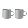 Stelton - Kaffee Tasse, hellgrau (2er-Set)