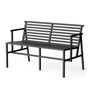 NINE - 19 Outdoors Dining Gartenbank 125 x 75 cm, schwarz (RAL 9011)
