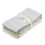 Cam Cam Copenhagen - Mulltücher-Set, stripes blue / praline / creme white (3er-Set)