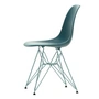 Vitra - Eames Plastic Side Chair DSR RE, meerblau / himmelblau (Kunststoffgleiter basic dark)