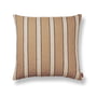 ferm Living - Brown Cotton Kissen, 50 x 50 cm, Stripes