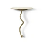 Ferm Living - Curvature Wandtisch, Messing