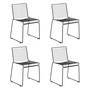 HAY - Hee Dining Chair, schwarz (4er-Set)