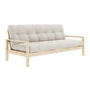 Karup Design - Knob Schlafsofa 130 x 190 cm, Kiefer natur / ivory (510)