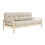 Karup Design - Knob Schlafsofa 130 x 190 cm, Kiefer natur / beige (747)