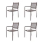 Fiam - Aria Stapelsessel, taupe (4er-Set)