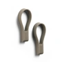 Zone Denmark - Loop Magnet Handtuchhalter, taupe (2er-Set)