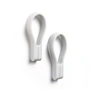 Zone Denmark - Loop Magnet Handtuchhalter, soft grey (2er-Set)
