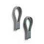 Zone Denmark - Loop Magnet Handtuchhalter, grau (2er-Set)