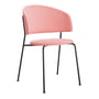 OUT Objekte unserer Tage - Wagner Dining Chair, schwarz / Vidar by Kvadrat/Raf Simons (4 622 rosa)	