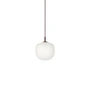 Muuto - Rime Pendelleuchte Ø 18 cm, opal / deep red