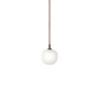 Muuto - Rime Pendelleuchte Ø 12 cm, opal / deep red