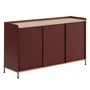 Muuto - Enfold Sideboard, 148 x 85 cm, Eiche / deep red