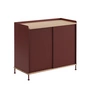Muuto - Enfold Sideboard 95 x 84 cm, Eiche / deep red