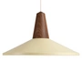 Schneid - Eikon Shell Pendelleuchte, Walnuss / wax yellow