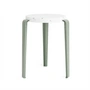 TipToe - LOU Hocker Venezia, recycled plastic / eukalyptusgrau