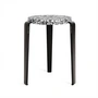 TipToe - LOU Hocker Macchiato, recycled plastic / graphitschwarz