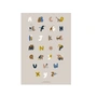 LIEWOOD - Beverly Poster, 50 x 70 cm, alphabet / sandy