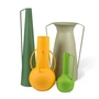 POLSPOTTEN - Roman Vase, mattgrün (4er-Set)