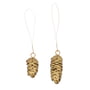 House Doctor - Cone Ornamente, gold (2er-Set)