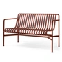 HAY - Palissade Dining Bench, iron red