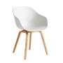 HAY - About A Chair AAC 222, Eiche lackiert / white 2.0 (Kunststoffgleiter)