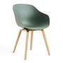 HAY - About A Chair AAC 222, Eiche lackiert / fall green 2.0 (Kunststoffgleiter)