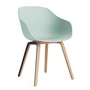 HAY - About A Chair AAC 222, Eiche lackiert / dusty mint 2.0 (Kunststoffgleiter)