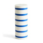 Hay - Column Kerze, L, off-white / blue