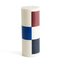 Hay - Column Kerze, L, off-white / brown / black / blue
