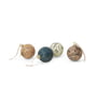 ferm Living - Marble Weihnachtskugel, Ø 8 cm, mixed (4er-Set)