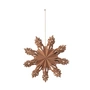 Broste Copenhagen - Christmas Snowflake Deko-Anhänger, Ø 15 cm, indian tan