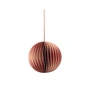 Broste Copenhagen - Christmas Ball Deko-Anhänger, Ø 9 cm, pompeian red / dusty pink