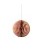 Broste Copenhagen - Christmas Ball Deko-Anhänger, Ø 13 cm, indian tan / dusty pink
